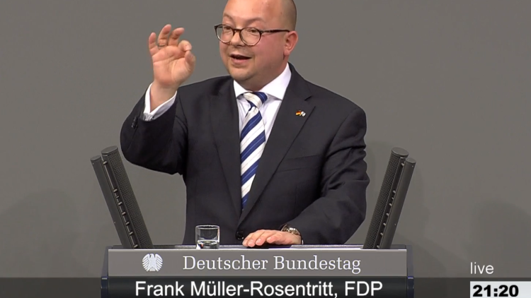 Frank Müller-Rosentritt, MdB, Fraktion der Freien Demokraten im Deutschen Bundestag 